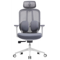 Кресло SPARX Pillow (Пиллоу) White/Grey белый/серый