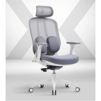 Кресло SPARX Pillow (Пиллоу) White/Grey белый/серый