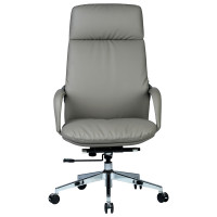 Кресло SPARX Valmor PU Chrome / Light Grey экокожа/светло-серый Кресло SPARX Valmor PU Chrome / Light Grey экокожа/светло-серый