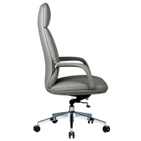 Кресло SPARX Valmor PU Chrome / Light Grey экокожа/светло-серый Кресло SPARX Valmor PU Chrome / Light Grey экокожа/светло-серый