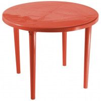Стол пластиковый круглый 900 мм красный купить в Минске Стол пластиковый круглый 900 мм красный купить в Минске