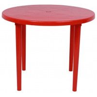 Стол пластиковый круглый 900 мм красный купить в Минске Стол пластиковый круглый 900 мм красный купить в Минске