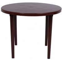Стол пластиковый круглый 900 мм шоколадный купить в Минске