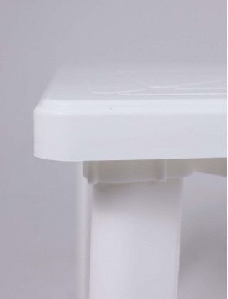 Стол пластиковый квадратный 800*800*710 мм белый купить в Минске