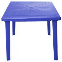 Стол пластиковый квадратный 800*800*710 мм синий купить в Минске