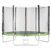 Батут Sundays Acrobat-D490 с сеткой, зеленый