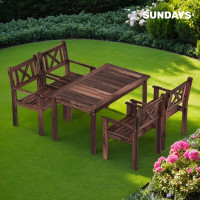 Комплект садовой мебели Sundays Ф-183 1/4 орех купить в Минске Комплект садовой мебели Sundays Ф-183 1/4 орех купить в Минске