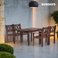 Комплект садовой мебели Sundays Ф-183 1/4 орех купить в Минске Комплект садовой мебели Sundays Ф-183 1/4 орех купить в Минске