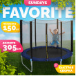 Батут Sundays Favorite 10FT с сеткой синий купить в Минске