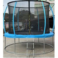 Батут Sundays Favorite Premium 8FT (голубой, с сеткой, с лестницей) купить в Минске Батут Sundays Favorite Premium 8FT (голубой, с сеткой, с лестницей) купить в Минске