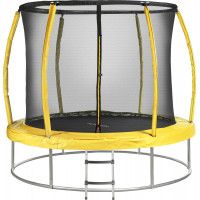 Батут Sundays Favorite Premium 8FT (желтый, с сеткой, с лестницей)