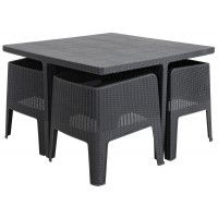 Комплект садовой мебели Sundays Lemnos 031+008 черный купить в Минске