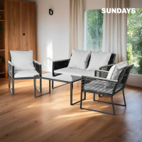 Комплект садовой мебели Sundays LUC-X-A4-W0357 серый купить в Минске Комплект садовой мебели Sundays LUC-X-A4-W0357 серый купить в Минске
