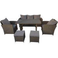 Комплект садовой мебели Sundays Madeira SFS 020 светло-коричневый/серые подушки купить в Минске