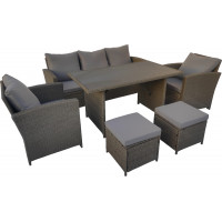 Комплект садовой мебели Sundays Madeira SFS 020 светло-коричневый/серые подушки купить в Минске