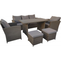 Комплект садовой мебели Sundays Madeira SFS 020 светло-коричневый/серые подушки купить в Минске