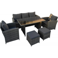 Комплект садовой мебели Sundays Madeira SFS 020 серый/капучино подушки купить в Минске