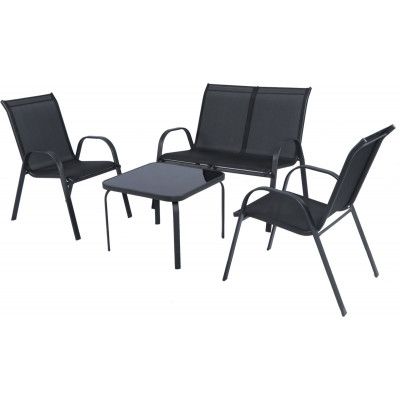 Комплект садовой мебели Sundays Palm черный купить в Минске