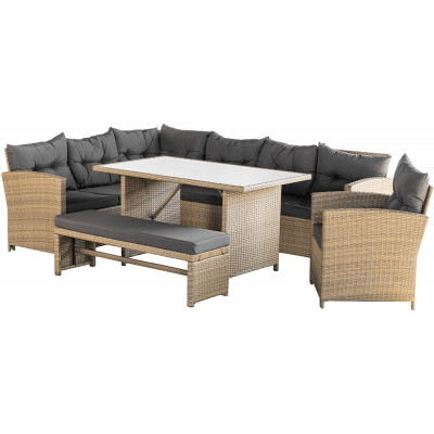 Комплект садовой мебели Sundays Alcamo SFS 056 (бежевый/серые подушки) купить в Минске
