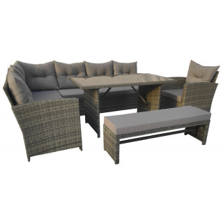 Комплект садовой мебели Sundays Alcamo SFS 056 (серый/серые подушки) Комплект садовой мебели Sundays Alcamo SFS 056 (серый/серые подушки)