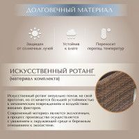 Комплект садовой мебели Sundays Taormina SFS 078 (коричневый) купить в Минске Комплект садовой мебели Sundays Taormina SFS 078 (коричневый) купить в Минске