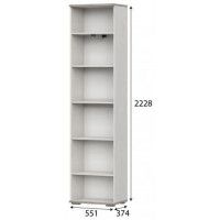 Шкаф одностворчатый SV-МЕБЕЛЬ (МС Александрия) ШК-104 серия 3 сосна санторини светлый купить в Минске