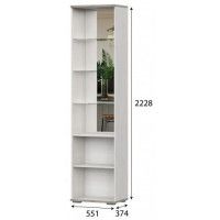 Шкаф одностворчатый SV-МЕБЕЛЬ (МС Александрия) ШК-112 серия 3 сосна санторини светлый купить в Минске