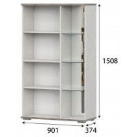 Шкаф SV-МЕБЕЛЬ (МС Александрия) ШК-116 серия 3 сосна санторини светлый купить в Минске