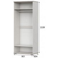 Шкаф SV-МЕБЕЛЬ (МС Александрия) ШК-201 серия 3 сосна санторини светлый купить в Минске