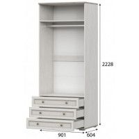 Шкаф SV-МЕБЕЛЬ (МС Александрия) ШК-208 серия 3 сосна санторини светлый купить в Минске Шкаф SV-МЕБЕЛЬ (МС Александрия) ШК-208 серия 3 сосна санторини светлый купить в Минске