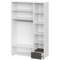 Шкаф трехстворчатый SV-МЕБЕЛЬ (МС Анри К) белый текстурный/дуб золотой/железный камень купить в Минске Шкаф трехстворчатый SV-МЕБЕЛЬ (МС Анри К) белый текстурный/дуб золотой/железный камень купить в Минске