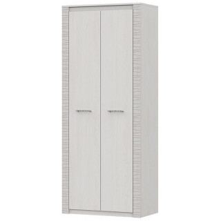 Шкаф двухстворчатый SV-МЕБЕЛЬ (МС Гамма 20 К) серия №4 ясень анкор  светлый / сандал светлый универсальный