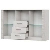 Комод-витрина SV-мебель (МС Гамма 20 К) серия №4 ясень анкор светлый / сандал светлый купить в Минске