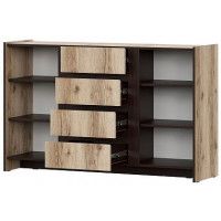 Комод SV-мебель (МС Прага К) серия 3 дуб делано/дуб венге (4 ящика, 2 створки) купить в Минске Комод SV-мебель (МС Прага К) серия 3 дуб делано/дуб венге (4 ящика, 2 створки) купить в Минске