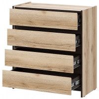 Комод SV-мебель (МС Прага К) серия 3 дуб делано/дуб венге (4 ящика) купить в Минске