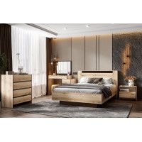 Комод SV-мебель (МС Прага К) серия 3 дуб делано/дуб венге (4 ящика) купить в Минске