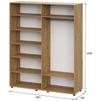 Шкаф четырехстворчатый SV-МЕБЕЛЬ (МС Милан К) дуб золотой/белый/белый матовый купить в Минске Шкаф четырехстворчатый SV-МЕБЕЛЬ (МС Милан К) дуб золотой/белый/белый матовый купить в Минске