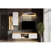 Шкаф навесной SV-МЕБЕЛЬ (МС Милан К) дуб золотой/белый матовый купить в Минске Шкаф навесной SV-МЕБЕЛЬ (МС Милан К) дуб золотой/белый матовый купить в Минске