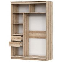 Шкаф-купе SV-МЕБЕЛЬ К №25 (1,5 м) Блэк Делано/Лакобель/Черный матовый купить в Минске Шкаф-купе SV-МЕБЕЛЬ К №25 (1,5 м) Блэк Делано/Лакобель/Черный матовый купить в Минске