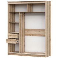 Шкаф-купе SV-МЕБЕЛЬ К №25 (1,7 м) Блэк Делано/Лакобель/Черный матовый купить в Минске Шкаф-купе SV-МЕБЕЛЬ К №25 (1,7 м) Блэк Делано/Лакобель/Черный матовый купить в Минске