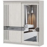 Шкаф-купе SV-МЕБЕЛЬ К №25 (2,0 м) Грей Сосна Санторини Светлый/Графит/Железная руда