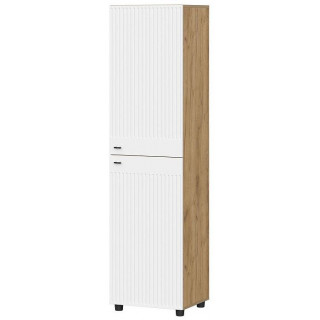 Шкаф SV-МЕБЕЛЬ (МС Милан К) дуб золотой/белый матовый