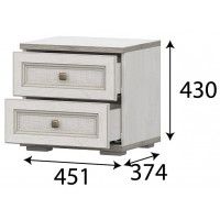 Тумба SV-МЕБЕЛЬ (МС Александрия) ТБ-108 серия 3 сосна санторини светлый купить в Минске