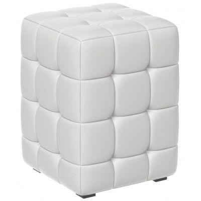 Пуф АРИСТО экокожа белый