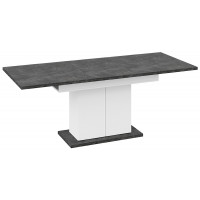 Стол раздвижной ДЕТРОЙТ Тип 1 1504(2014)*850 ателье темный/белый купить в Минске Стол раздвижной ДЕТРОЙТ Тип 1 1504(2014)*850 ателье темный/белый купить в Минске