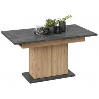 Стол раздвижной ДЕТРОЙТ Тип 1 1504(2014)*850 ателье темный/дуб крафт золотой купить в Минске