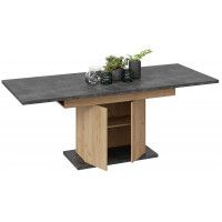 Стол раздвижной ДЕТРОЙТ Тип 1 1504(2014)*850 ателье темный/дуб крафт золотой купить в Минске