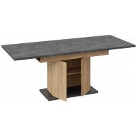 Стол раздвижной ДЕТРОЙТ Тип 1 1504(2014)*850 ателье темный/дуб крафт золотой купить в Минске