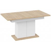 Стол раздвижной ДЕТРОЙТ Тип 1 1504(2014)*850 дуб крафт золотой/белый