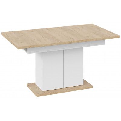 Стол раздвижной ДЕТРОЙТ Тип 1 1504(2014)*850 дуб крафт золотой/белый купить в Минске